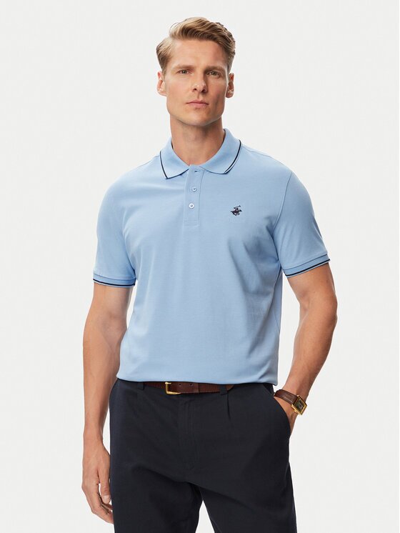 Beverly Hills Polo Club Tricou polo P-SS26M-P42561BBU Regular Fit