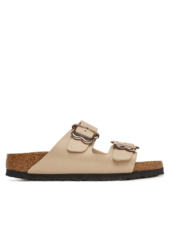 Birkenstock Şlapi Arizona Flower Buckle Kids 1030419 D Écru