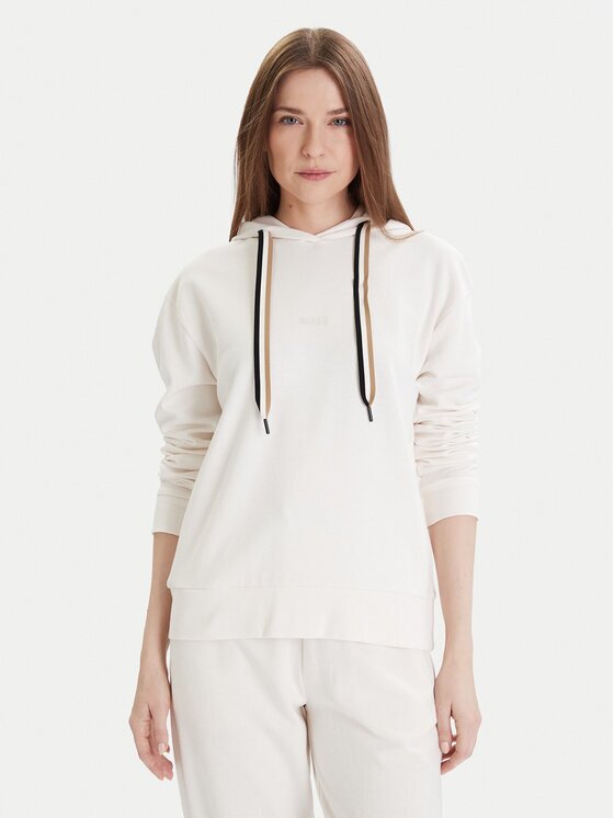 Boss Bluză CP Stripe 50524760 Écru Regular Fit