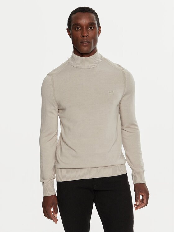Boss Bluză cu gât Avac_M 50501761 Slim Fit