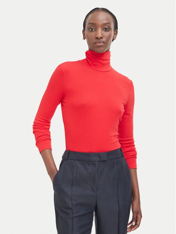 Boss Bluză cu gât C_Eliana 50548098 Slim Fit