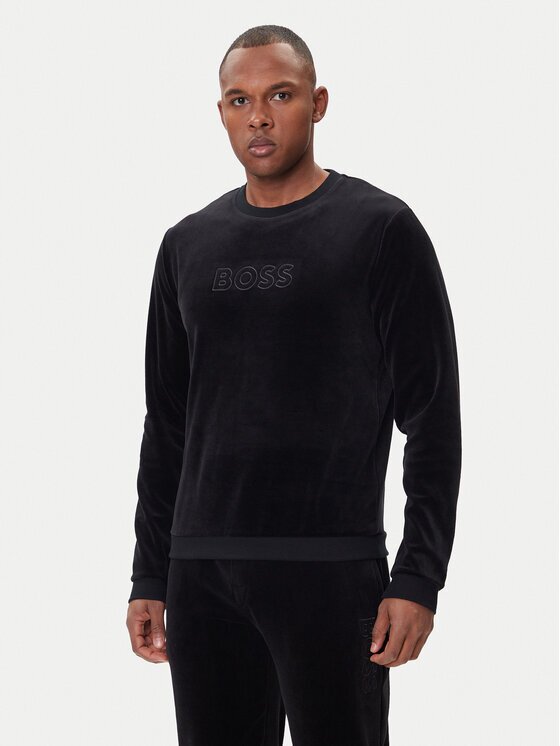 Boss Bluză Velour 50550636 Regular Fit