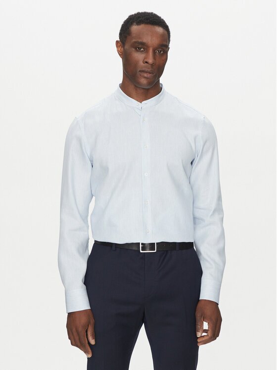 Boss Cămașă H-HANK-standup-214 50539233 Albastru celest Slim Fit