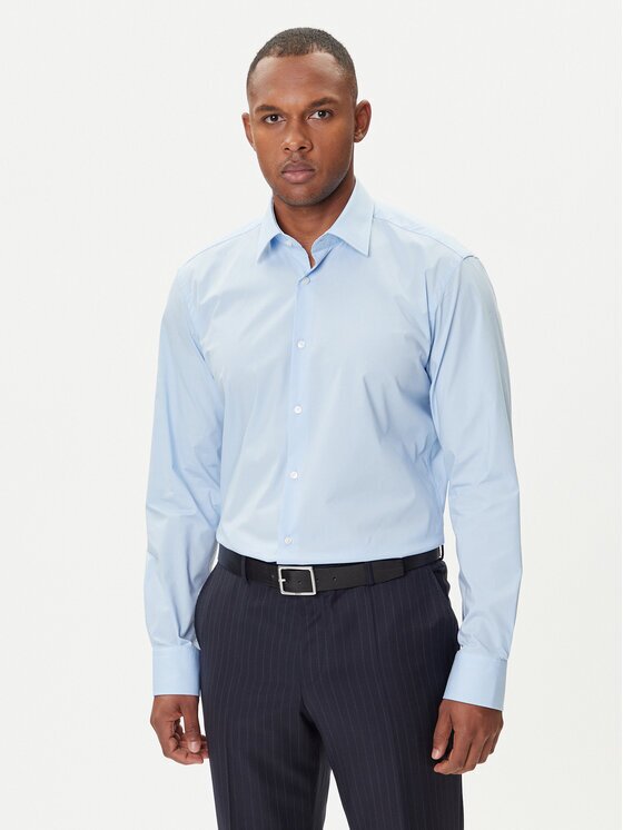 Boss Cămașă H-Joe 50545075 Albastru celest Regular Fit