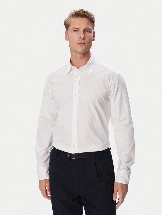 Boss Cămașă Relegant 6 M 50569606 Alb Regular Fit
