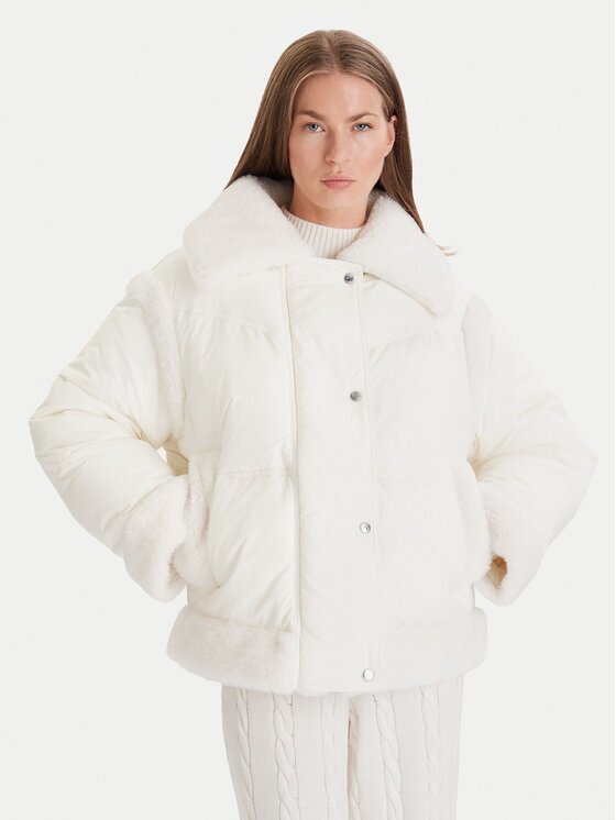 Boss Geacă de iarnă C_Pajuna 50548173 Écru Relaxed Fit