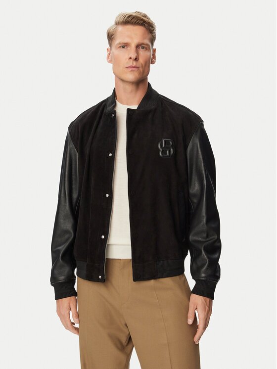 Boss Geacă de piele C-Mileon 50564584 Regular Fit