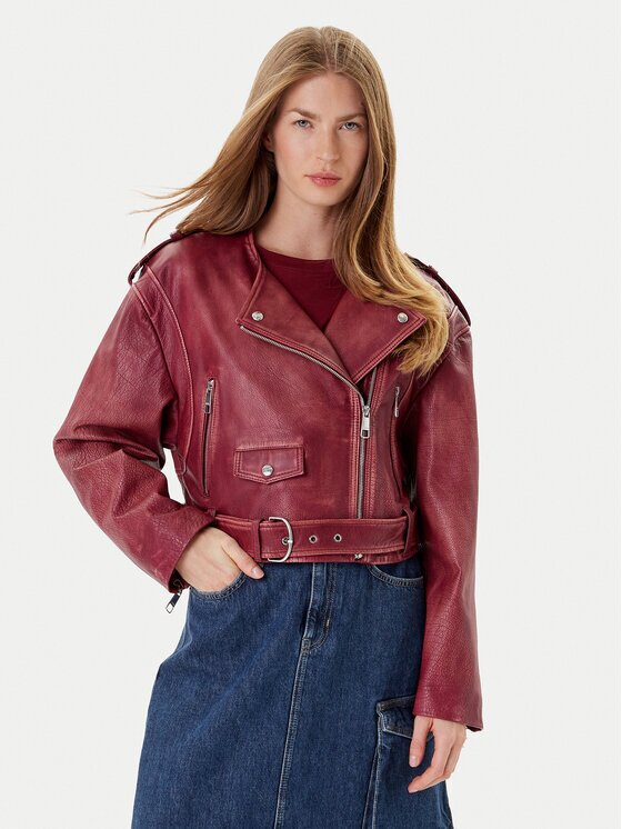 Boss Geacă de piele C_Sadora 50543026 Regular Fit