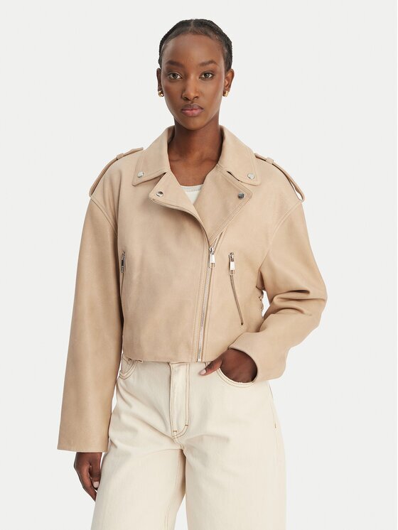 Boss Geacă de piele C_Salace 50554143 Regular Fit