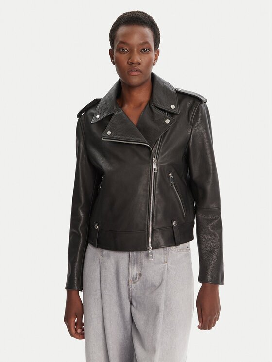 Boss Geacă de piele C_Sandy 50541769 Regular Fit
