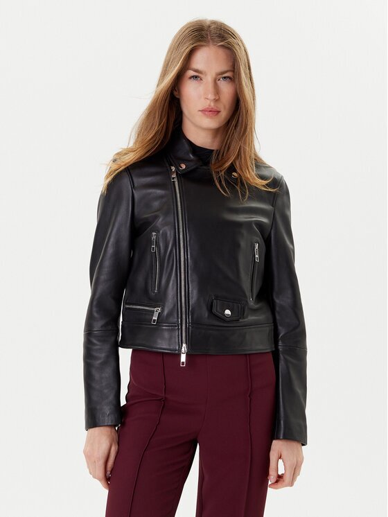 Boss Geacă de piele Sayuri 50548471 Regular Fit