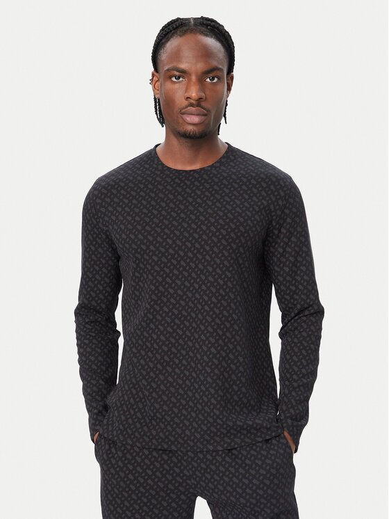 Boss Longsleeve 50571392 Negru Regular Fit