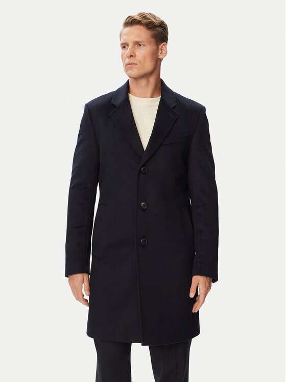 Boss Palton de lână H-Hyde-264 50571557 Slim Fit