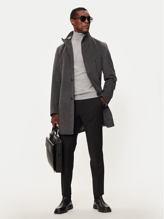Boss Palton de lână H-Hyde 50525764 Slim Fit