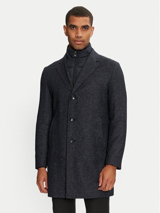 Boss Palton de lână H-hyde 50528177 Slim Fit