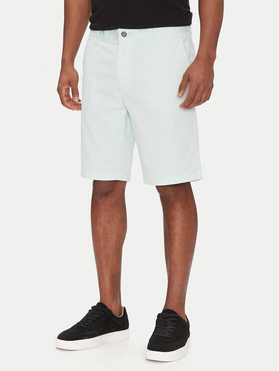 Boss Pantalon scurți din material Chino-Slim-Shorts 50536723 Albastru celest Regular Fit