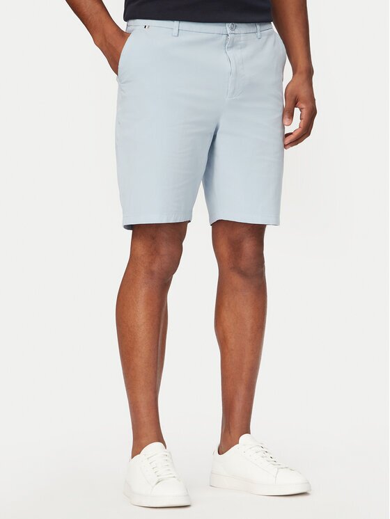 Boss Pantalon scurți din material H-Kane1 50555235 Albastru celest Modern Fit