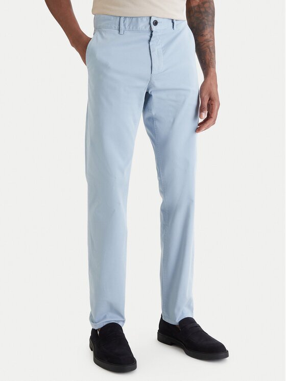 Boss Pantaloni chino 50510933 Albastru celest Slim Fit