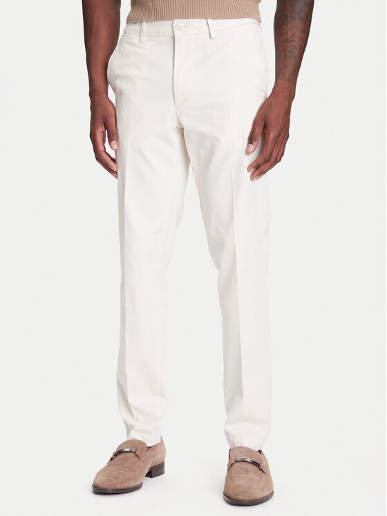 Boss Pantaloni chino P-Kaiton1 50543945 Écru Slim Fit