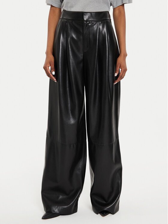 Boss Pantaloni din imitație de piele Tadesa 50518463 Relaxed Fit