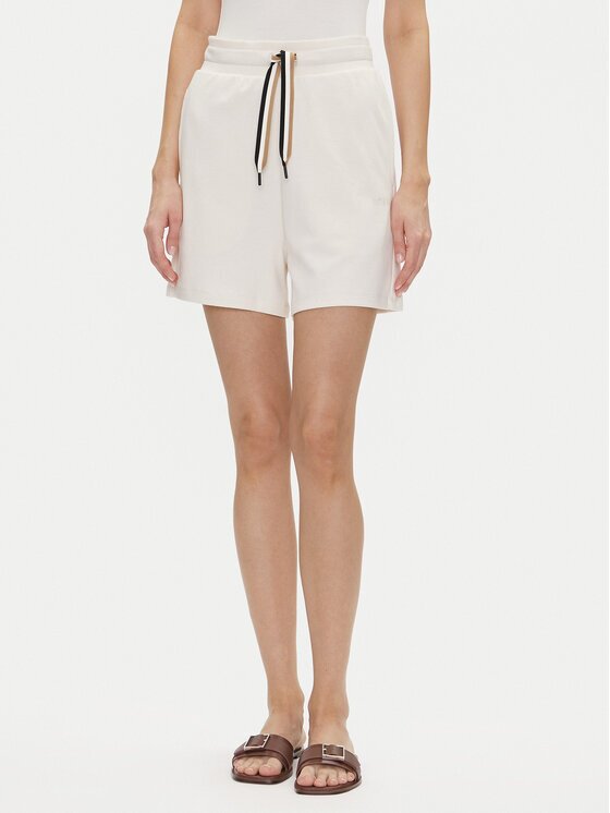 Boss Pantaloni scurți pijama Cp Stripe_Shorts 50539981 Écru Relaxed Fit