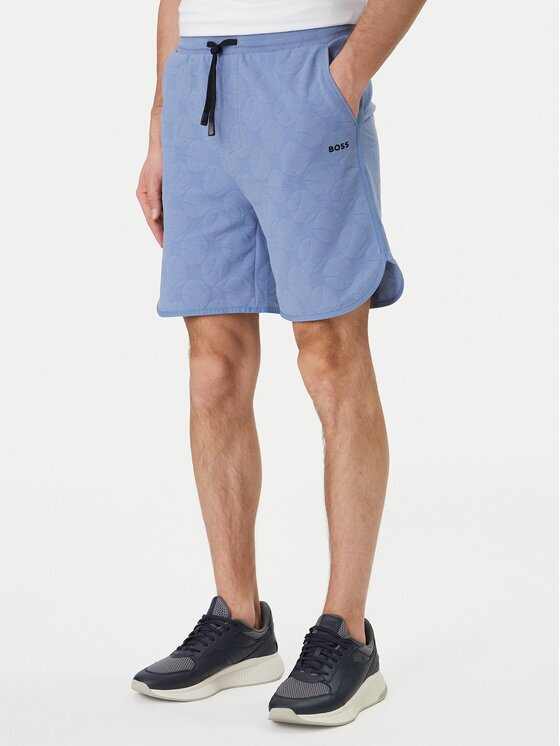 Boss Pantaloni scurți sport Member 50558883 Albastru celest Relaxed Fit