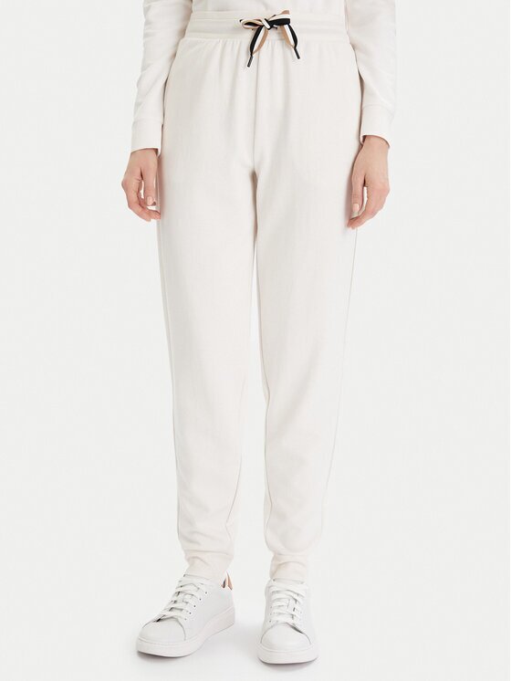 Boss Pantaloni trening CP Stripe 50524759 Écru Regular Fit