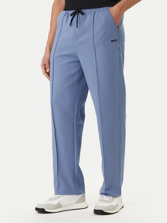 Boss Pantaloni trening Member Hurley 50558602 Albastru celest Regular Fit