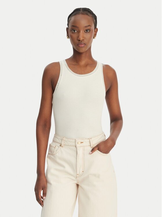 Boss Top C_Eplie 50553479 Écru Slim Fit