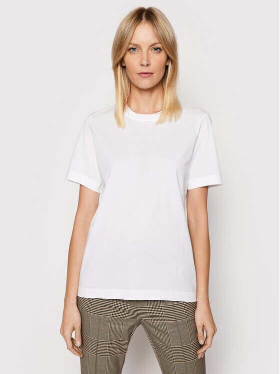 Boss Tricou 50457259 Alb Relaxed Fit