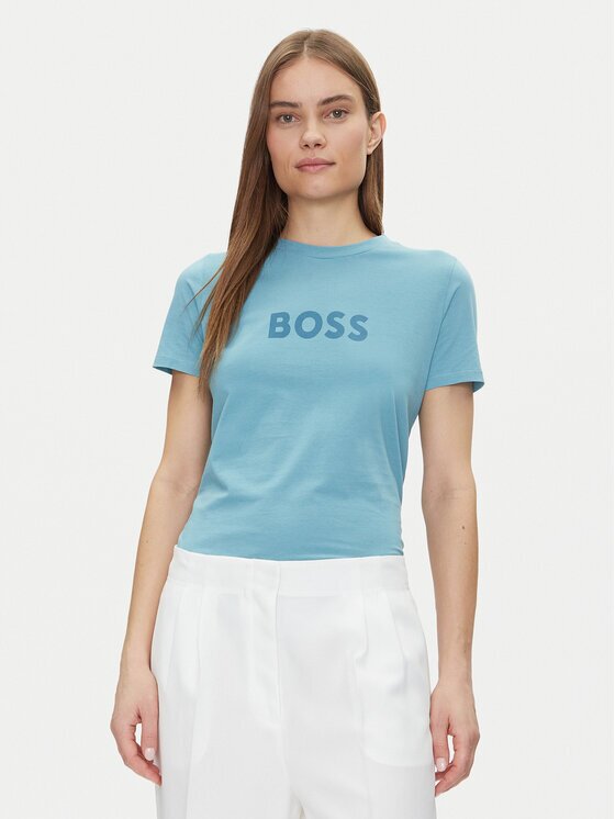 Boss Tricou 50501139 Albastru celest Regular Fit