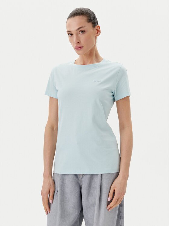 Boss Tricou C_Esogo_1 50506973 Albastru celest Slim Fit