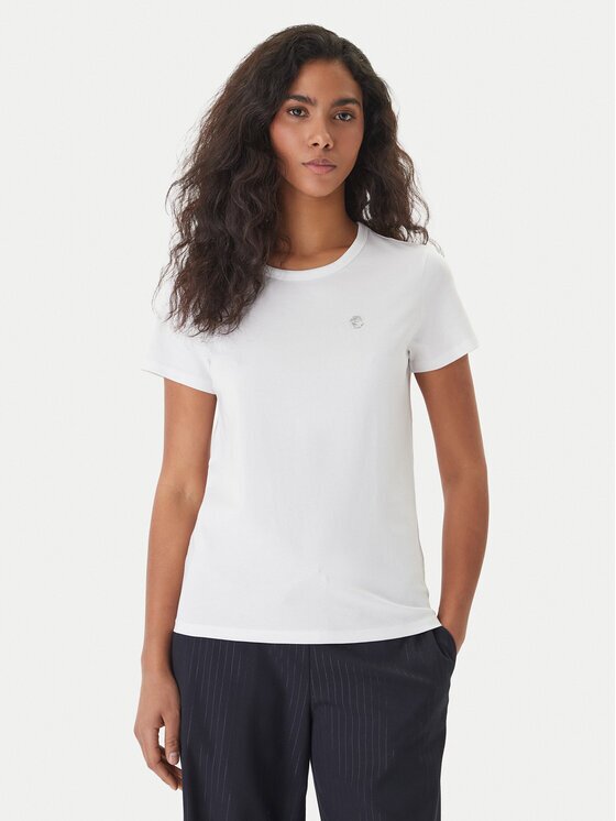 Boss Tricou Eventsa11 50562055 Écru Slim Fit