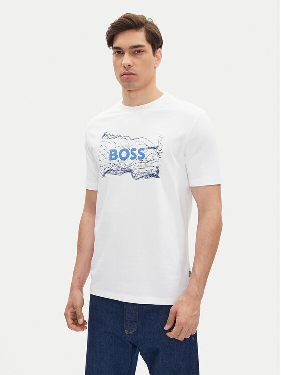 Boss Tricou Logo Space 50539186 Regular Fit