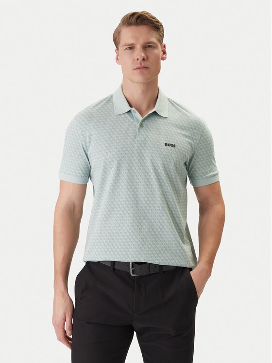 Boss Tricou polo PL_GOC Chip Pattern 50554591 Regular Fit