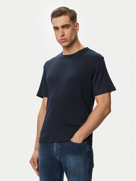 Boss Tricou Rn 2P Rib 50563886 Slim Fit