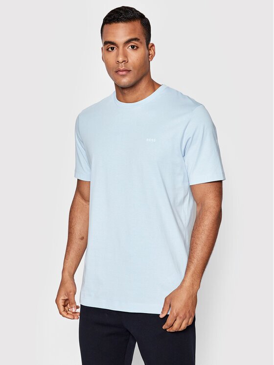 Boss Tricou Thompson 01 50468347 Albastru celest Regular Fit