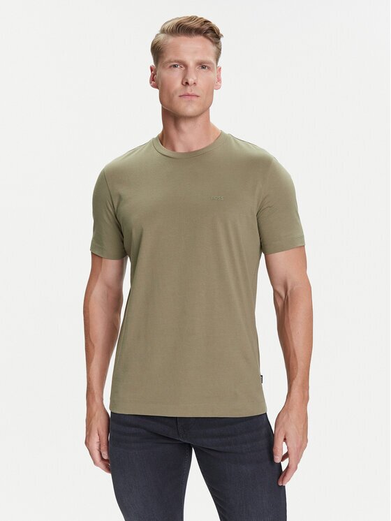 Boss Tricou Thompson 01 Verde Regular Fit
