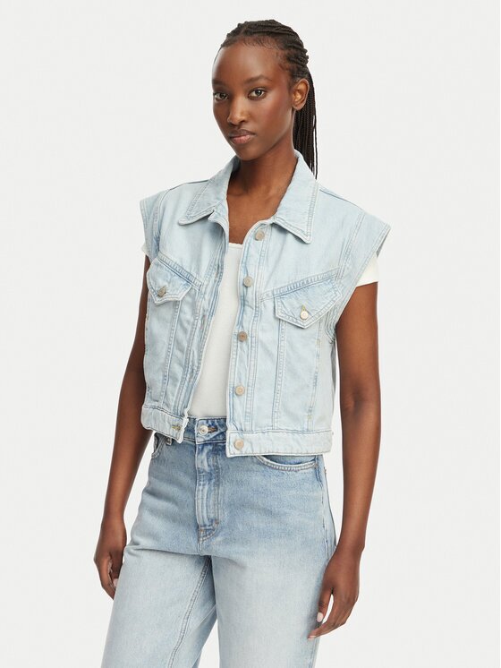 Boss Vestă elegantă C Vest 1.0 50561036 Boxy Fit
