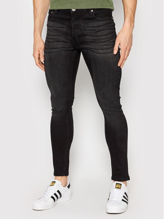 BRAVE SOUL Blugi MJN-MADISON Negru Skinny Fit