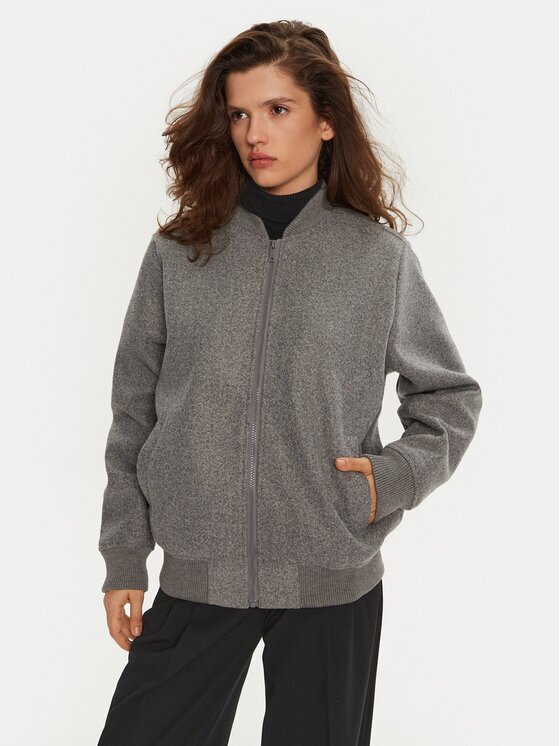 BRAVE SOUL Geacă bomber LJK-WRENLEY Gri Regular Fit
