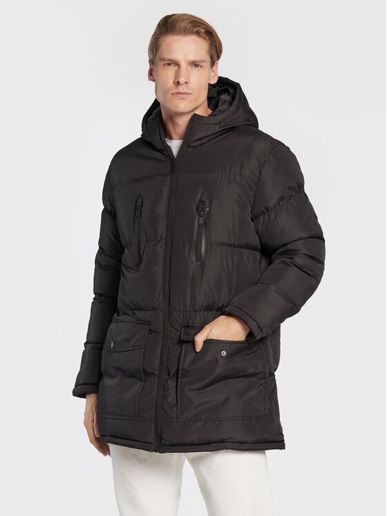 BRAVE SOUL Geacă de iarnă MJK-OAKWOOD Negru Regular Fit