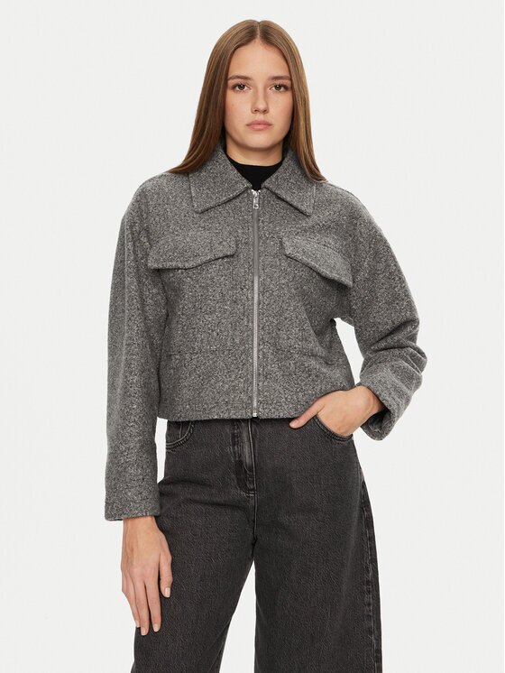 BRAVE SOUL Geacă LJK-IZAI Gri Regular Fit