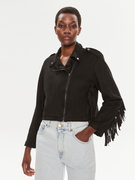 BRAVE SOUL Geacă LJK-LOTTE Negru Straight Fit