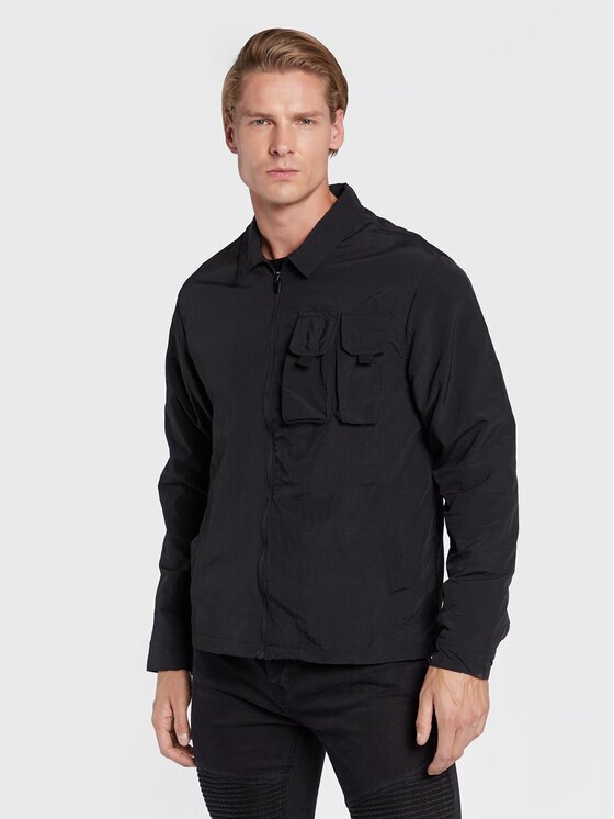 BRAVE SOUL Geacă MJK-OTLEY Negru Regular Fit