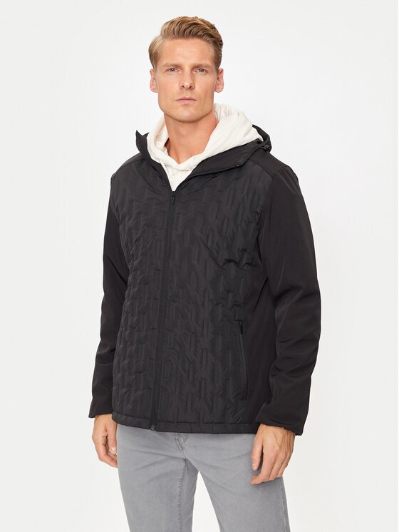 BRAVE SOUL Geacă MJK-ROBBINS Negru Regular Fit