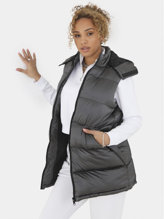 BRAVE SOUL Vestă LJK-NEEMAGILET Gri Straight Fit