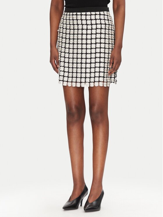 Bruuns Bazaar Fustă tip creion Aluma BBW4527 Écru Slim Fit