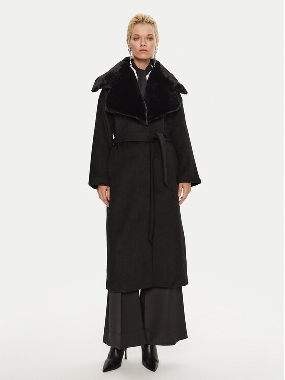 Bruuns Bazaar Palton de lână Furra BBW4109 Loose Fit