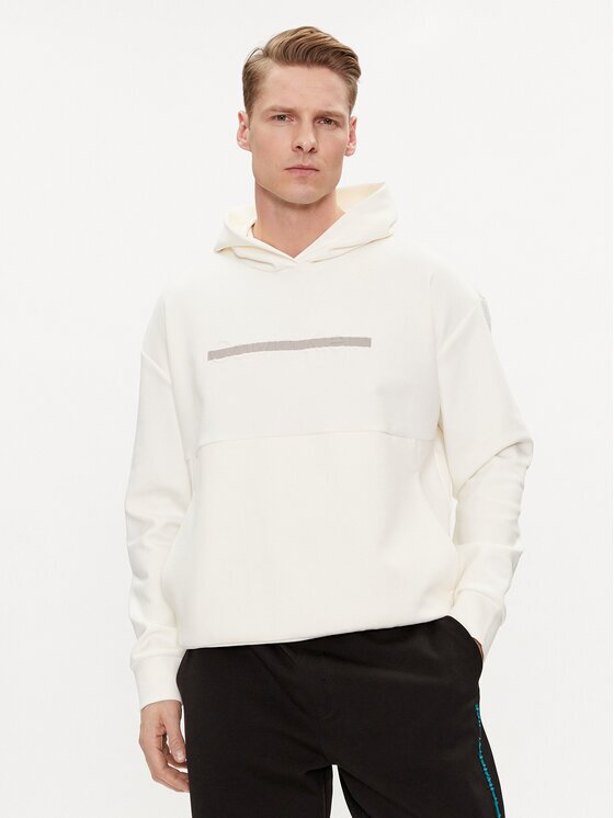 Calvin Klein Bluză Color Embosed Logo K10K112442 Écru Regular Fit